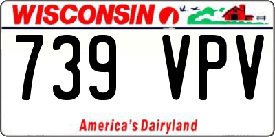 WI license plate 739VPV