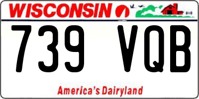 WI license plate 739VQB