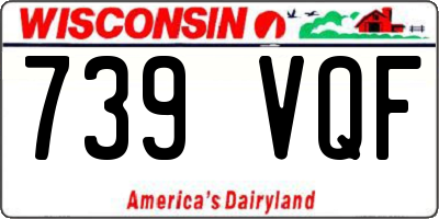 WI license plate 739VQF