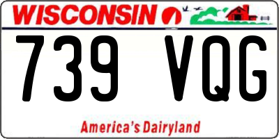 WI license plate 739VQG