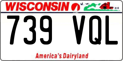 WI license plate 739VQL