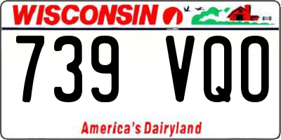 WI license plate 739VQO