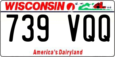 WI license plate 739VQQ