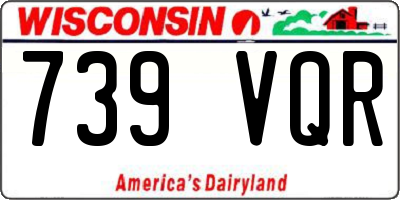 WI license plate 739VQR