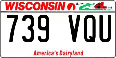 WI license plate 739VQU