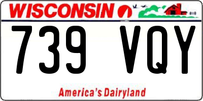 WI license plate 739VQY