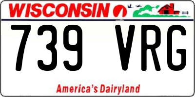 WI license plate 739VRG