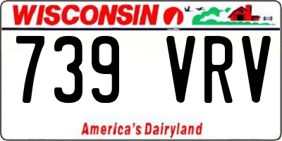 WI license plate 739VRV