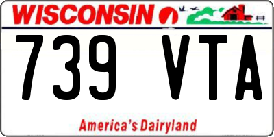 WI license plate 739VTA