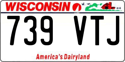 WI license plate 739VTJ