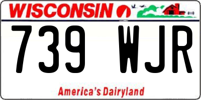 WI license plate 739WJR