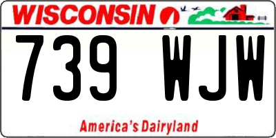 WI license plate 739WJW