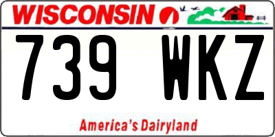 WI license plate 739WKZ