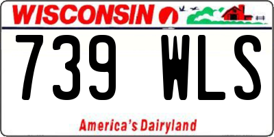 WI license plate 739WLS