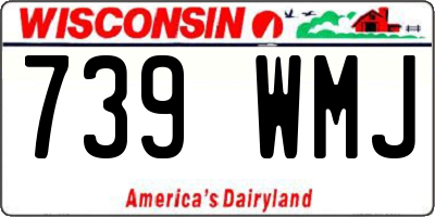 WI license plate 739WMJ