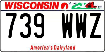 WI license plate 739WWZ