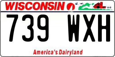 WI license plate 739WXH