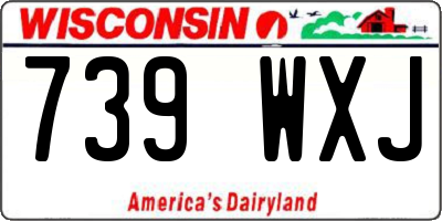 WI license plate 739WXJ