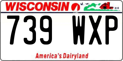 WI license plate 739WXP