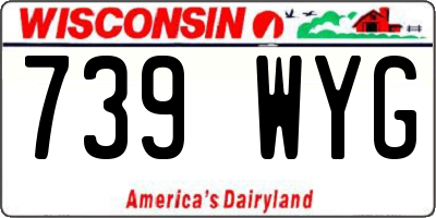 WI license plate 739WYG