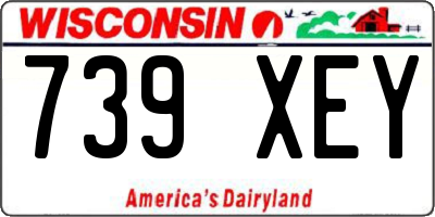 WI license plate 739XEY
