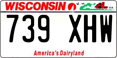 WI license plate 739XHW