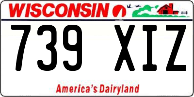 WI license plate 739XIZ