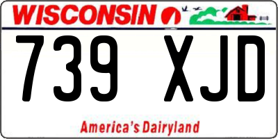 WI license plate 739XJD