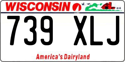 WI license plate 739XLJ