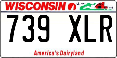 WI license plate 739XLR