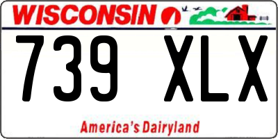 WI license plate 739XLX