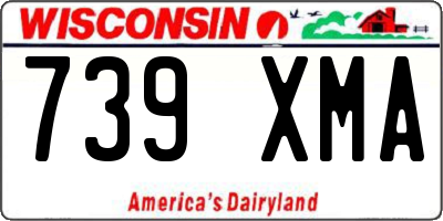 WI license plate 739XMA