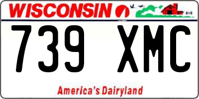 WI license plate 739XMC