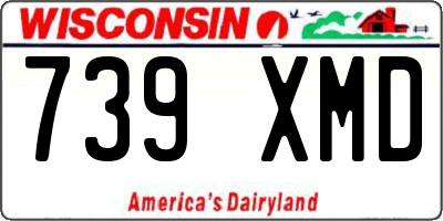 WI license plate 739XMD