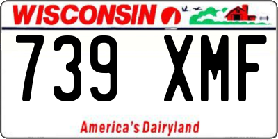 WI license plate 739XMF