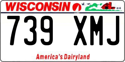 WI license plate 739XMJ
