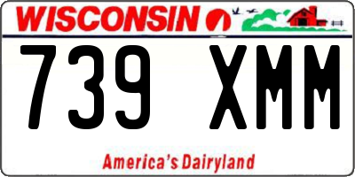 WI license plate 739XMM