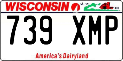WI license plate 739XMP