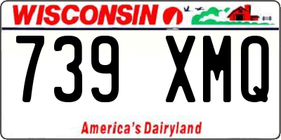WI license plate 739XMQ
