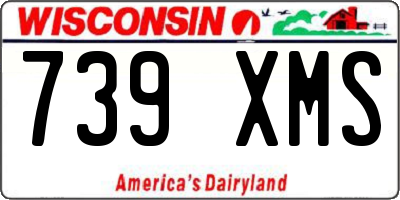 WI license plate 739XMS