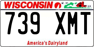 WI license plate 739XMT
