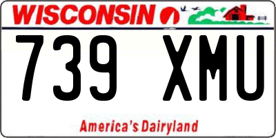 WI license plate 739XMU