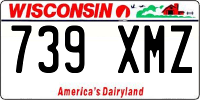 WI license plate 739XMZ