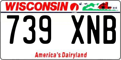 WI license plate 739XNB