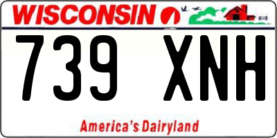 WI license plate 739XNH