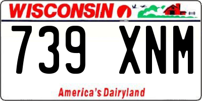 WI license plate 739XNM