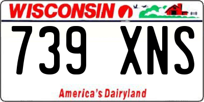 WI license plate 739XNS