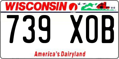 WI license plate 739XOB