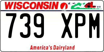 WI license plate 739XPM