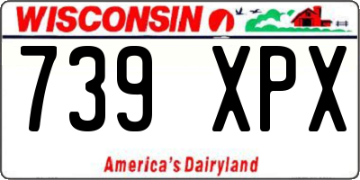 WI license plate 739XPX